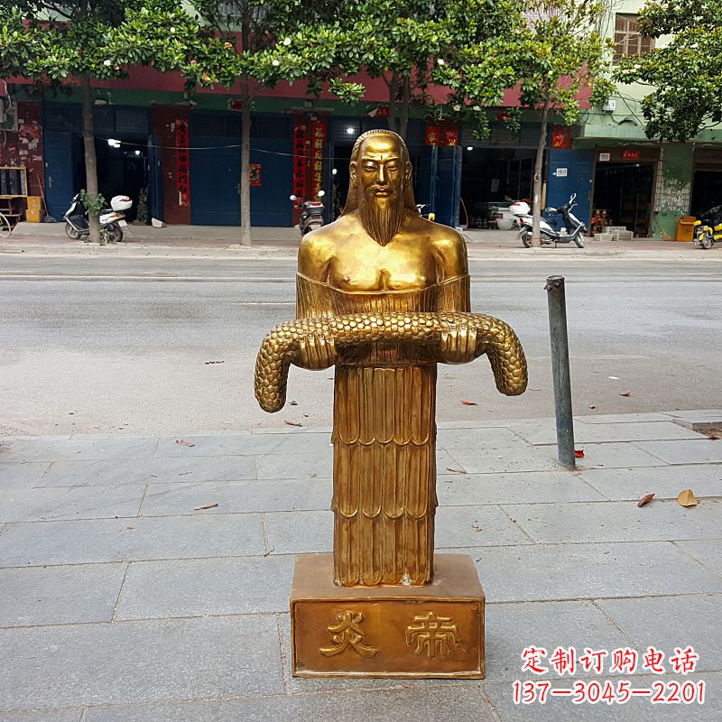 泸州昆仑山神农雕塑像,传承古老艺术