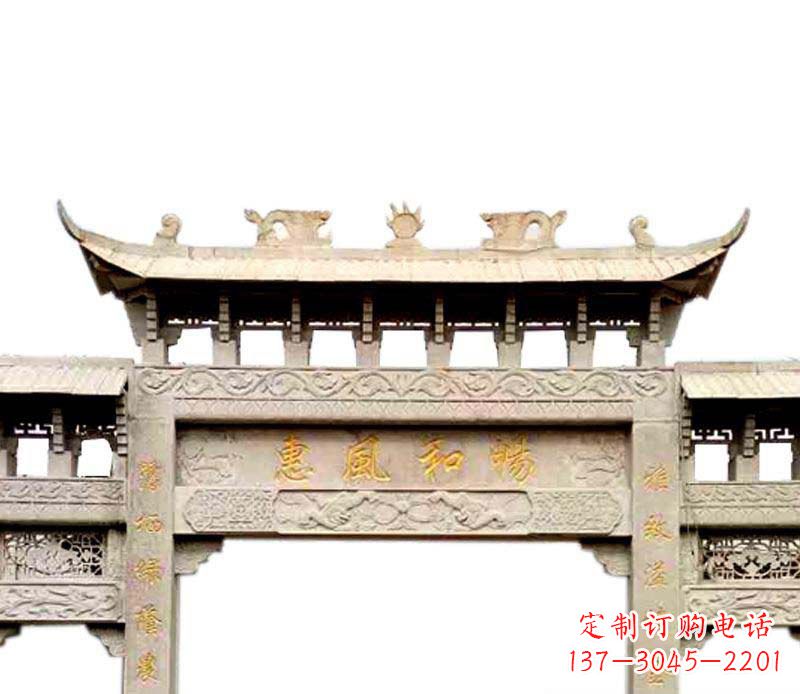 泸州牌坊石雕–传承传统文化,给空间增色彩