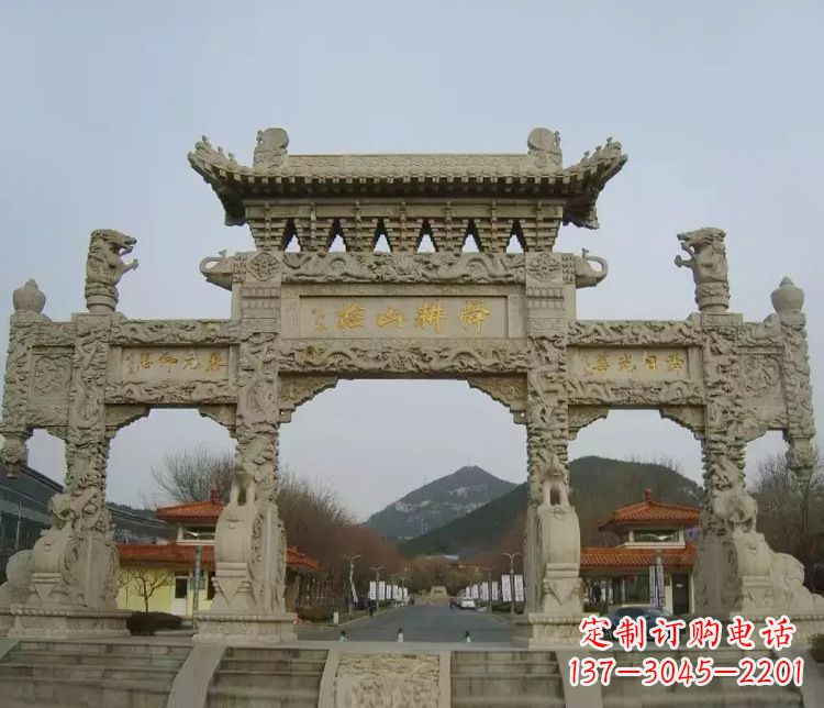 泸州铭刻美好时光,中领雕塑牌坊石雕