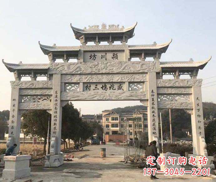 泸州特色大理石牌坊雕塑
