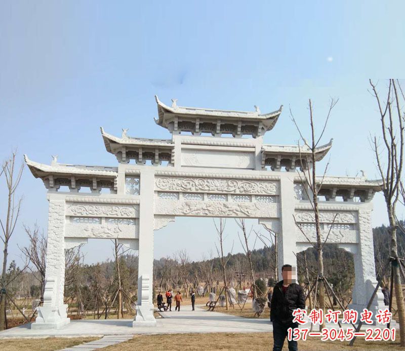 泸州中领雕塑-牌坊石雕精美无比
