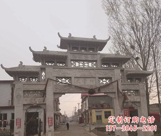 泸州精美牌坊石雕,定制精美属于您的雕塑