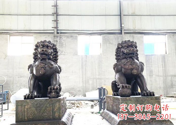 泸州中领雕塑专业生产高端铜狮子雕塑。狮子雕塑…