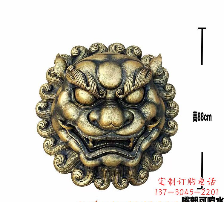 泸州领雕品质狮子头铜雕