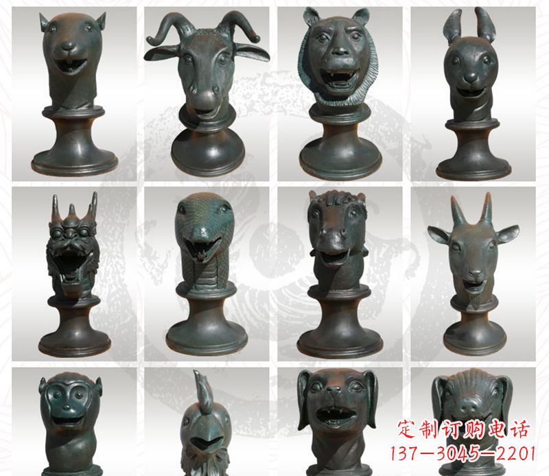 泸州限量版十二生肖铜雕塑