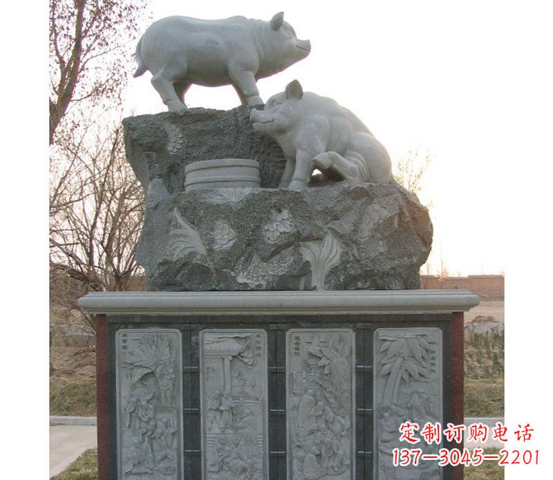 泸州十二生肖猪石雕——质地原生态传承千年文化