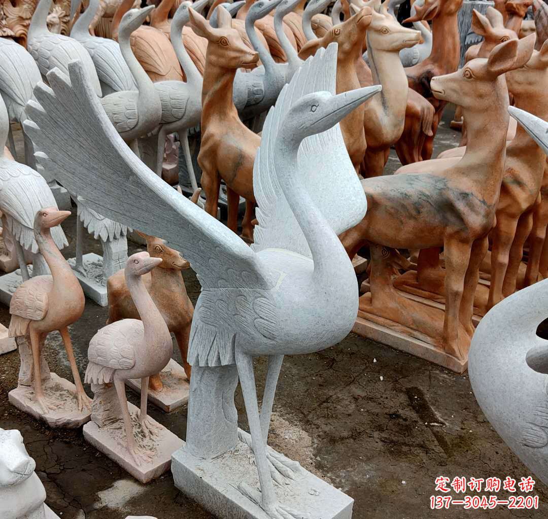 泸州丹顶鹤雕塑,令您汲取自然之美