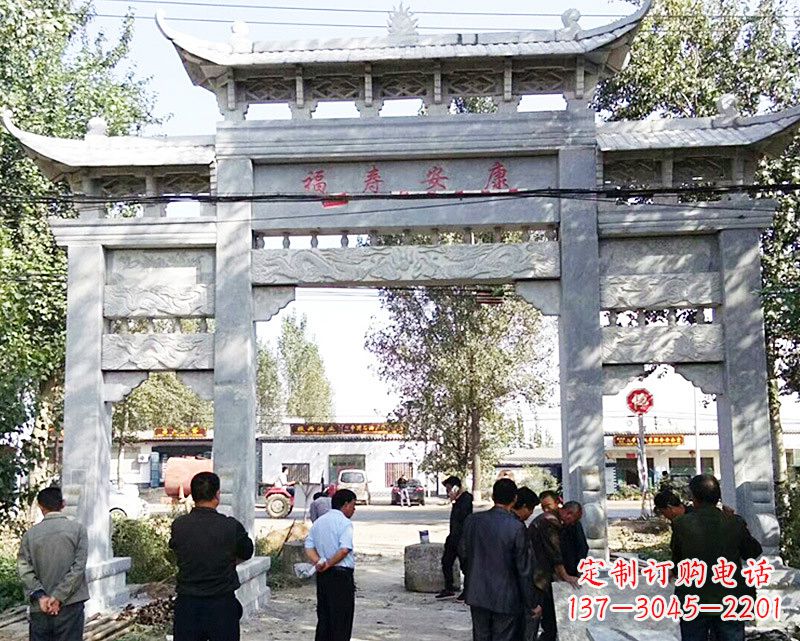 泸州中领雕塑:专业制作精美的牌坊雕塑