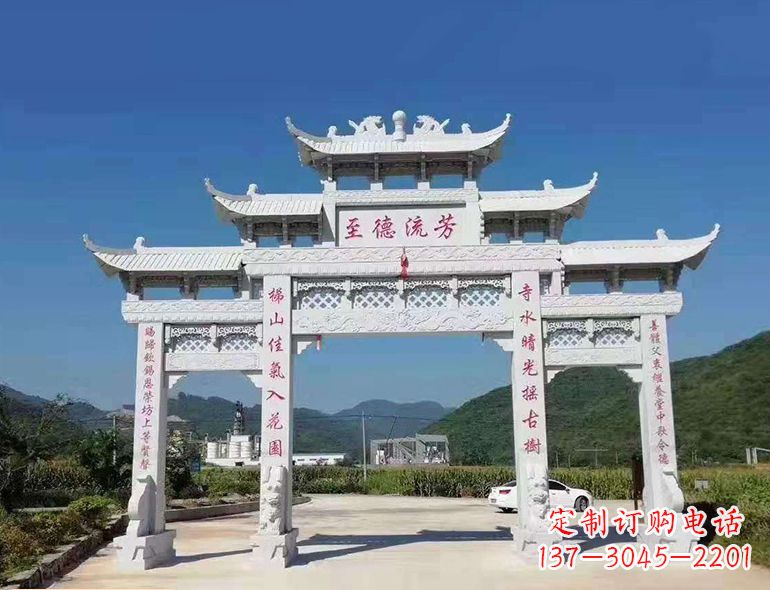 泸州匠心制作,精致牌坊雕塑