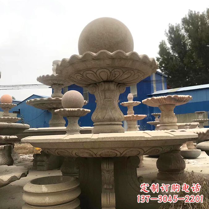 泸州拥有祥和之美的玉石风水球雕塑