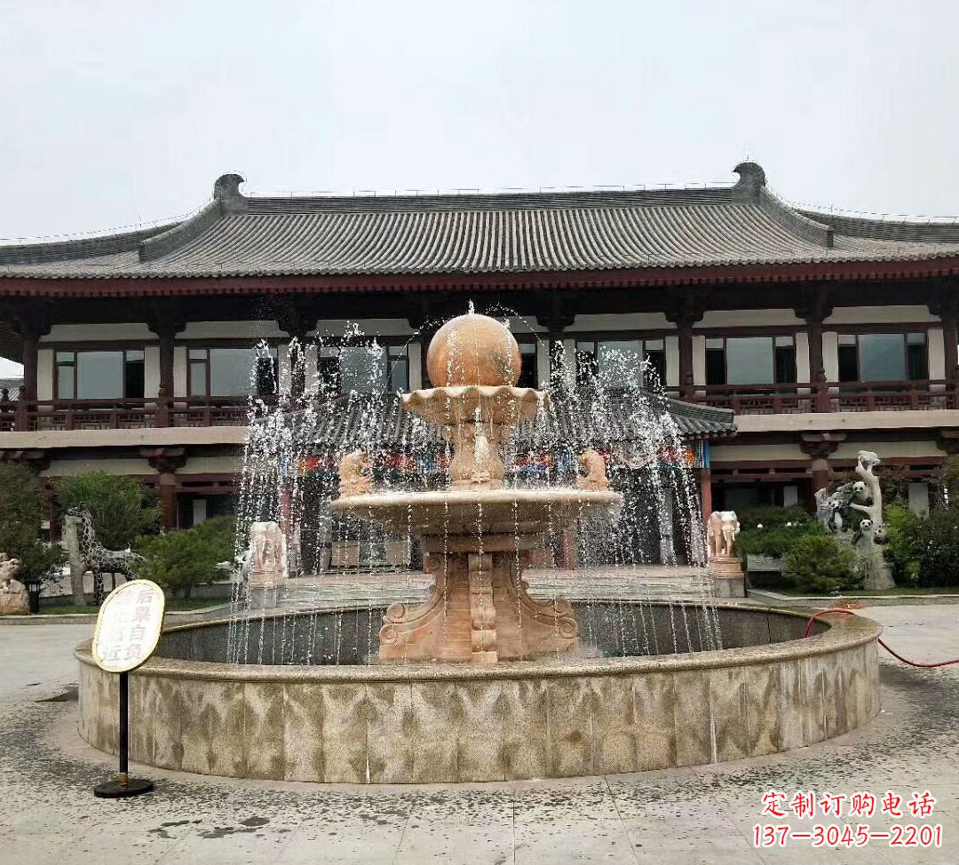 泸州中领雕塑手工定制风水球雕塑