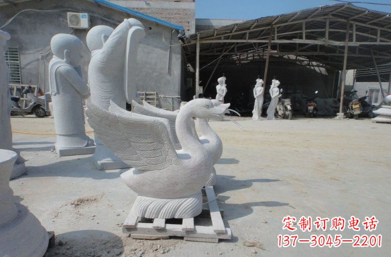 泸州中领雕塑:独具特色的天鹅喷水雕塑
