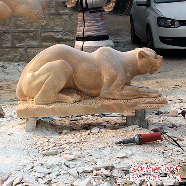 泸州中领雕塑:精美雕刻豹雕塑