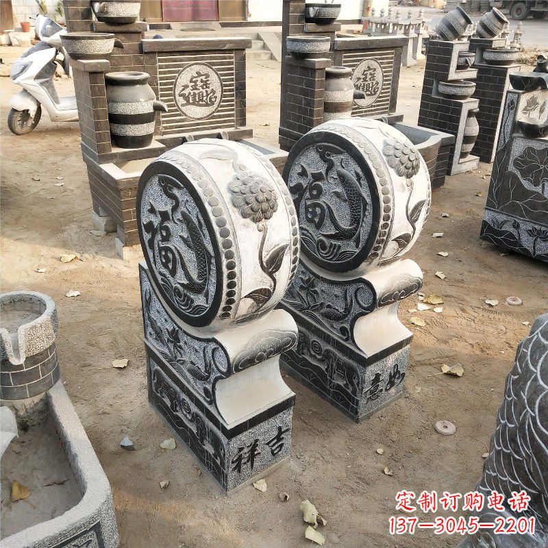 泸州石雕青石门墩雕塑