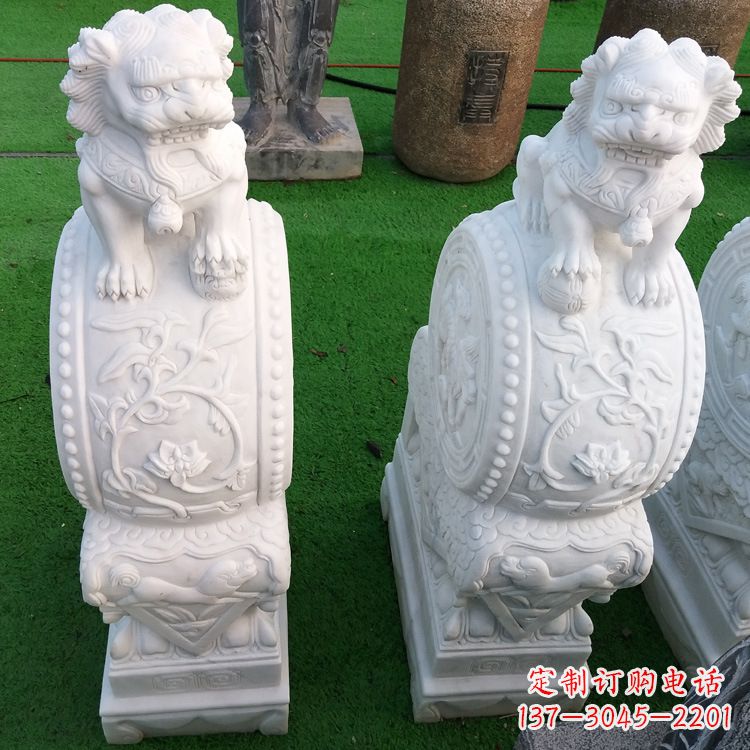 泸州石雕青石貔貅门墩雕塑