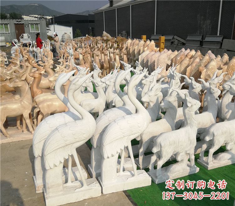 泸州石雕仙鹤雕塑
