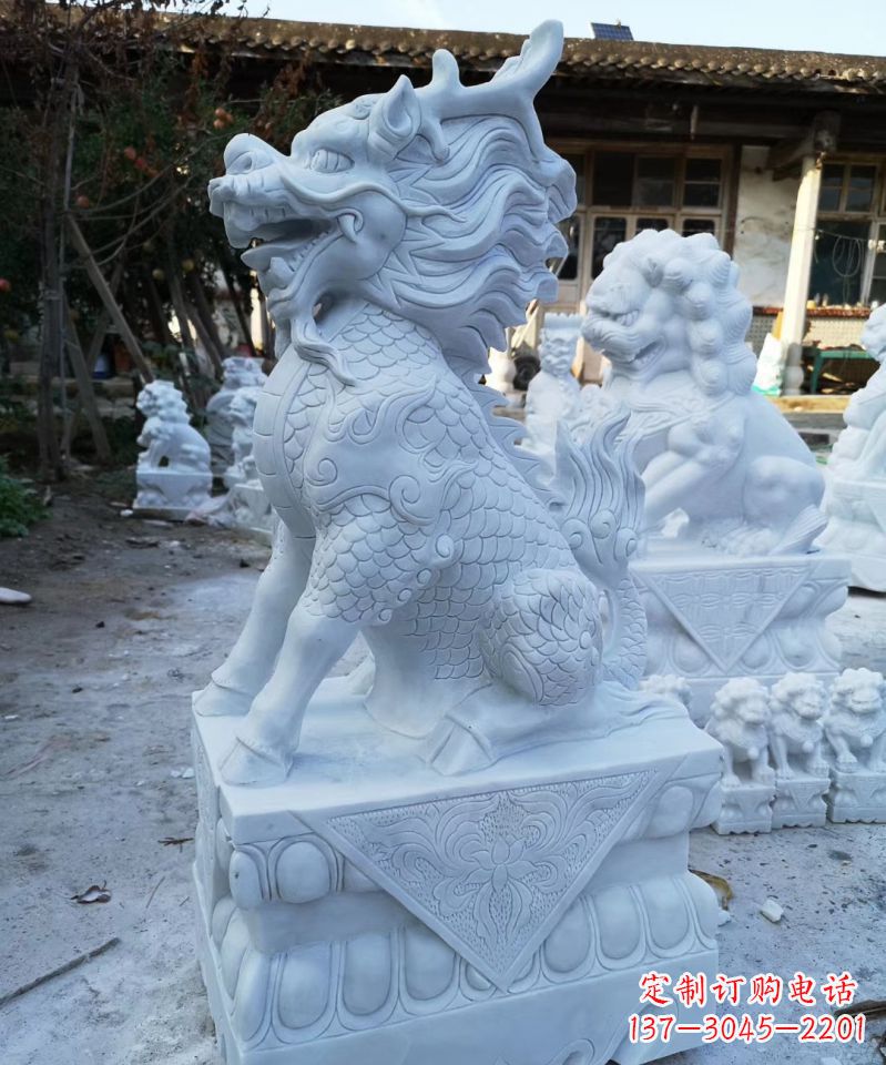 泸州石雕镇宅麒麟动物雕塑