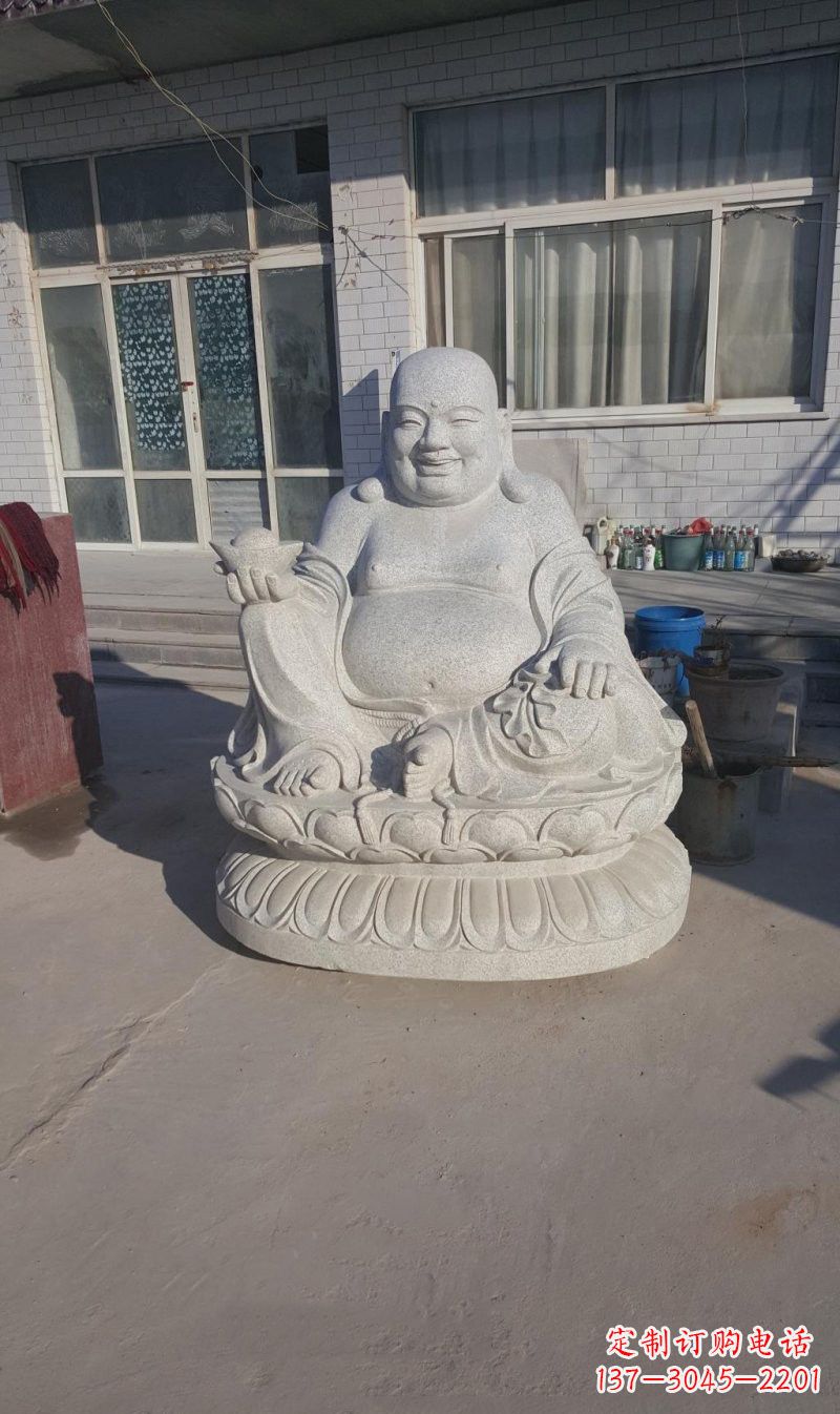 泸州石雕坐式弥勒佛