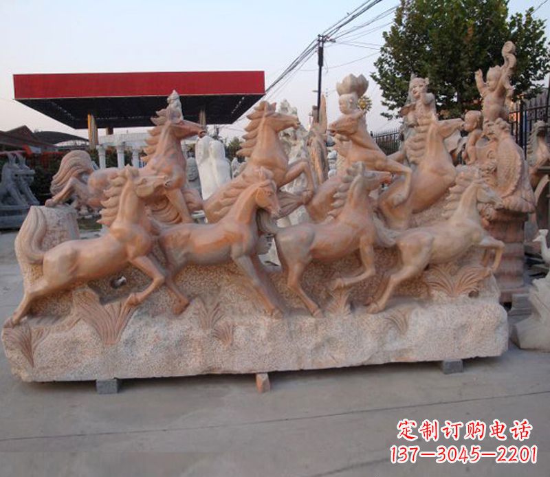 泸州石头奔马雕塑