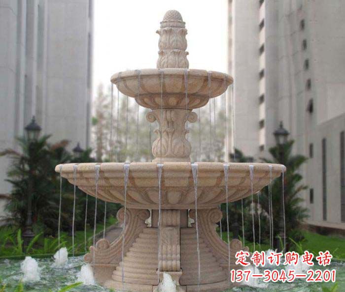 泸州双层喷泉小区石雕