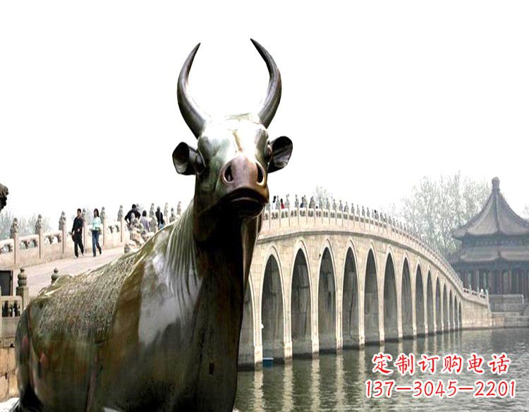 泸州水牛铜雕景观