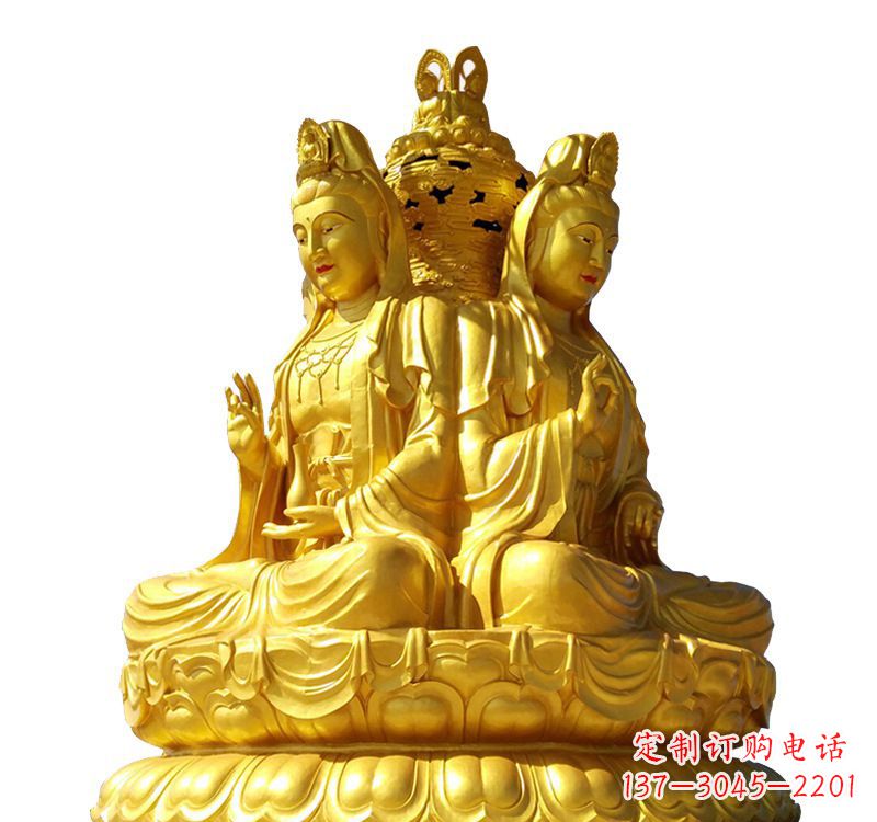 泸州四面观音菩萨铜像