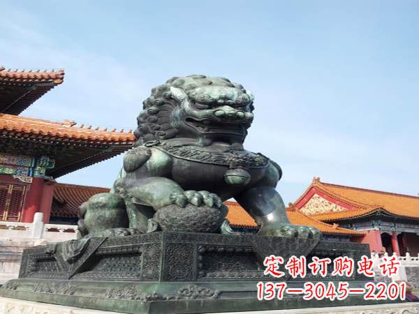 泸州寺庙青铜狮子