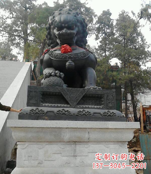 泸州寺庙狮子铜狮子雕塑