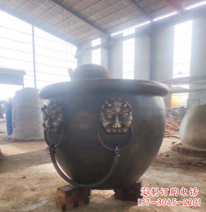 泸州寺庙水缸铜雕