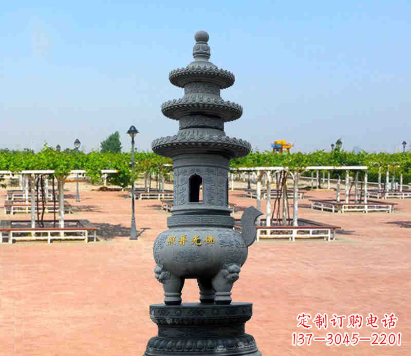 泸州寺庙塔铜雕香炉