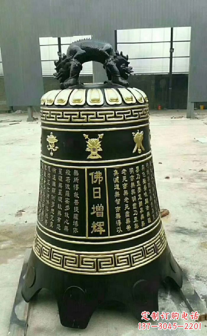 泸州寺庙铜钟雕塑 (6)