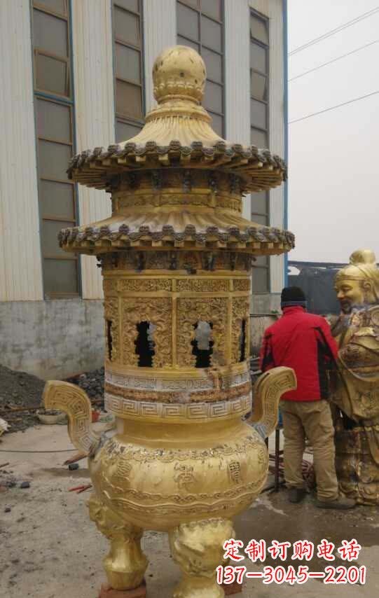 泸州寺庙香炉铜雕塑