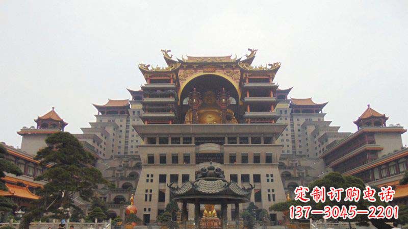 泸州寺庙圆香炉铜雕