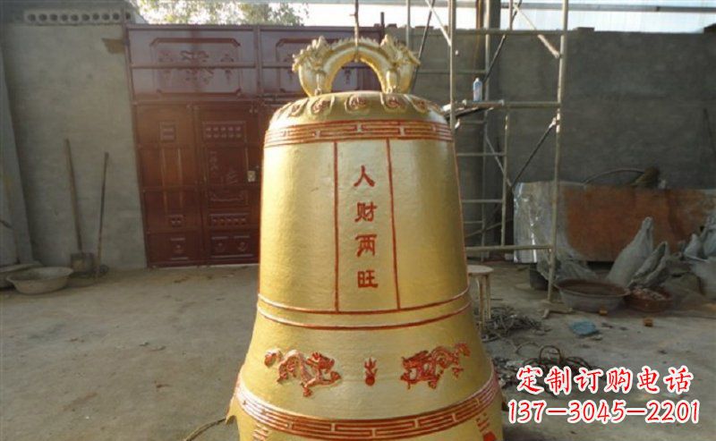 泸州寺庙铸铜钟雕塑