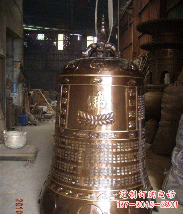 泸州寺庙铸铜钟铜雕