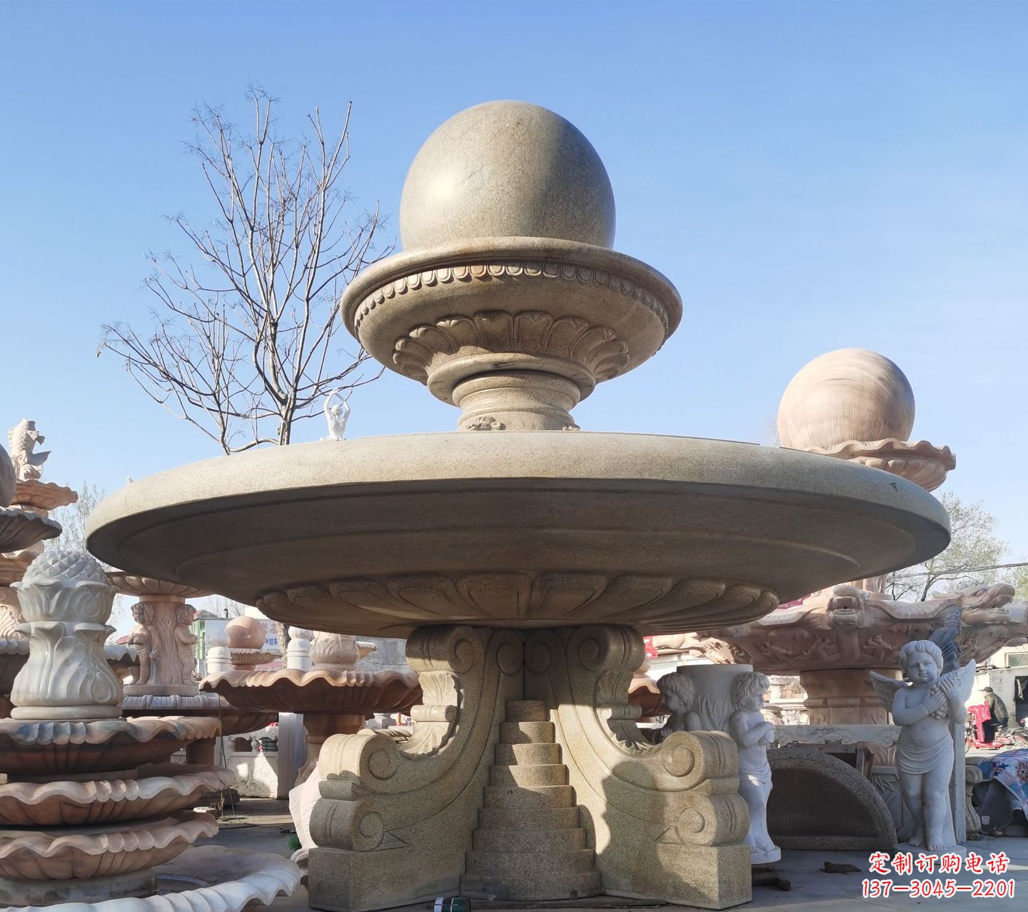 泸州松香玉大理石风水球