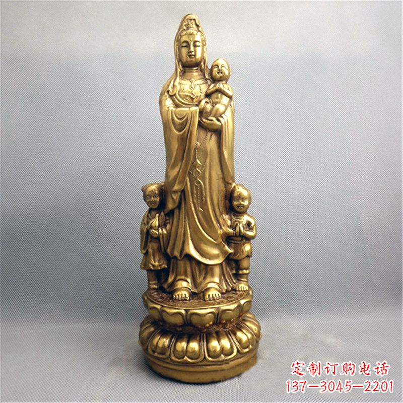 泸州送子观音纯铜雕塑