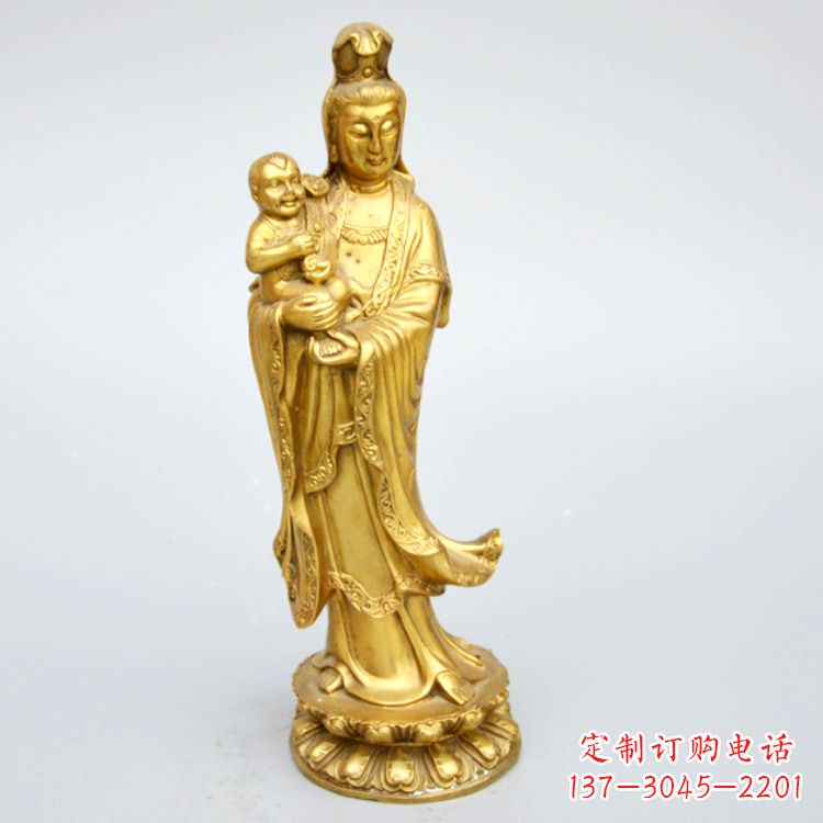 泸州送子观音铜雕