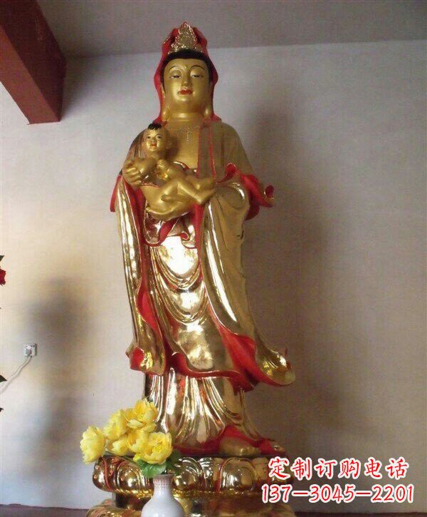 泸州送子观音铜雕 (2)