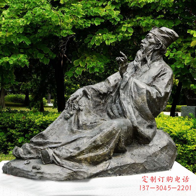 泸州苏轼雕像古代历史名人北宋著名文学家书画家铜雕