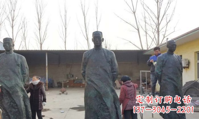 泸州陶行知人物铜雕 (3)