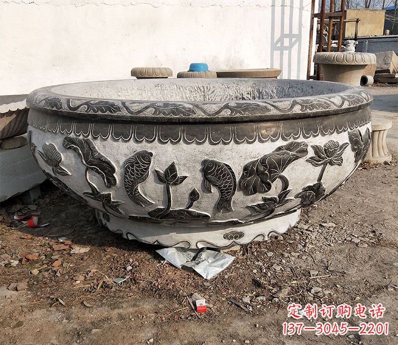 泸州庭院水缸景观石雕