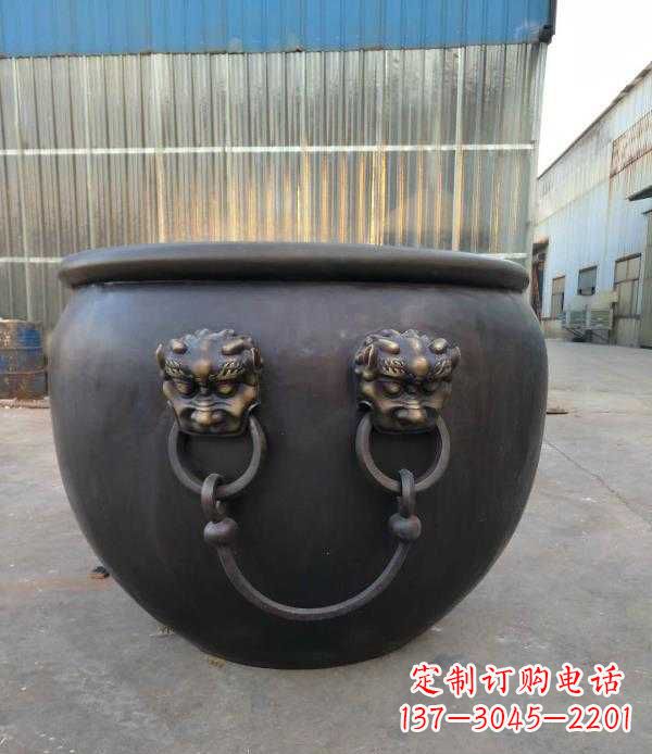 泸州庭院水缸铜雕