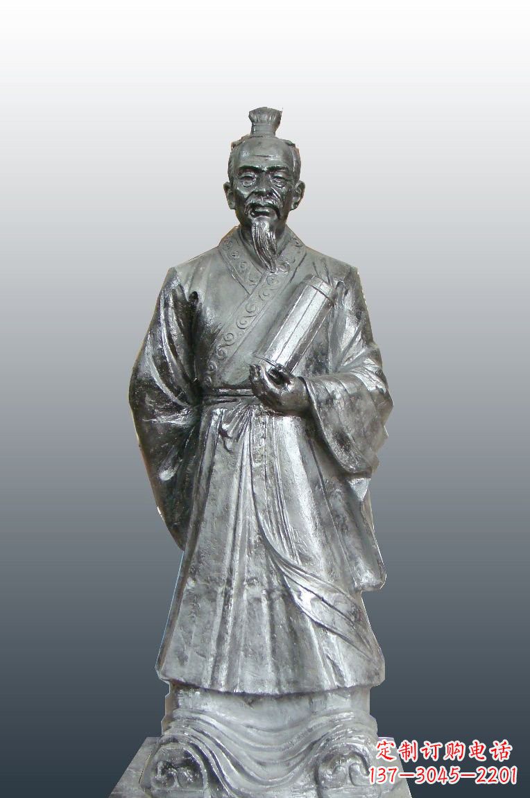 泸州铜雕扁鹊古代名医雕塑