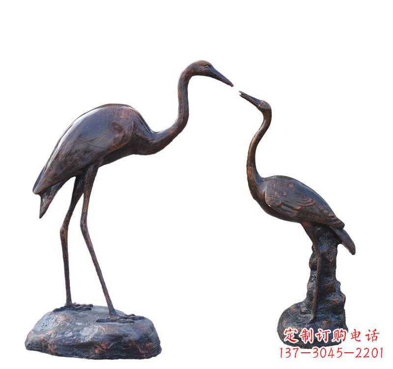 泸州铜雕动物仙鹤