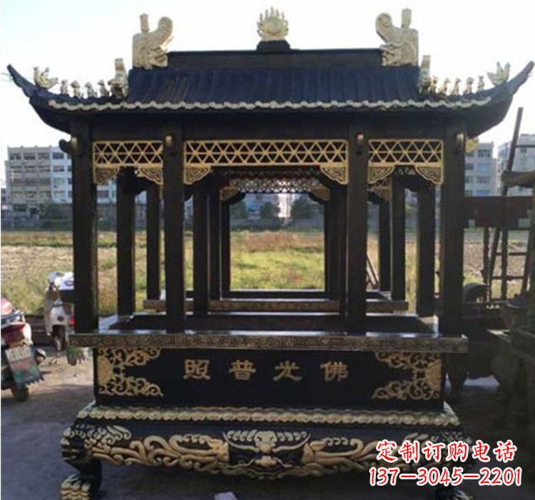 泸州铜雕佛光普照香炉