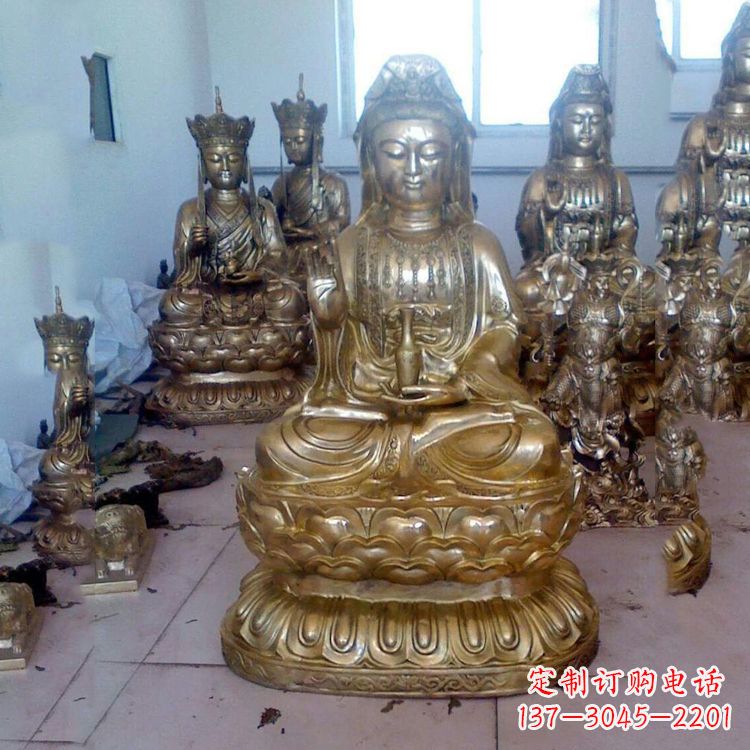 泸州铜雕观音雕塑