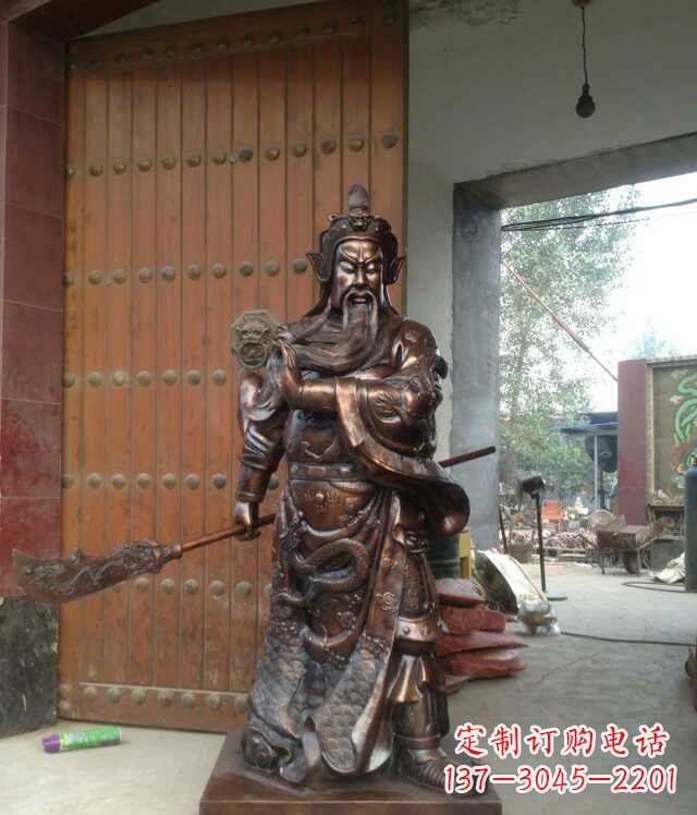 泸州铜雕关公像
