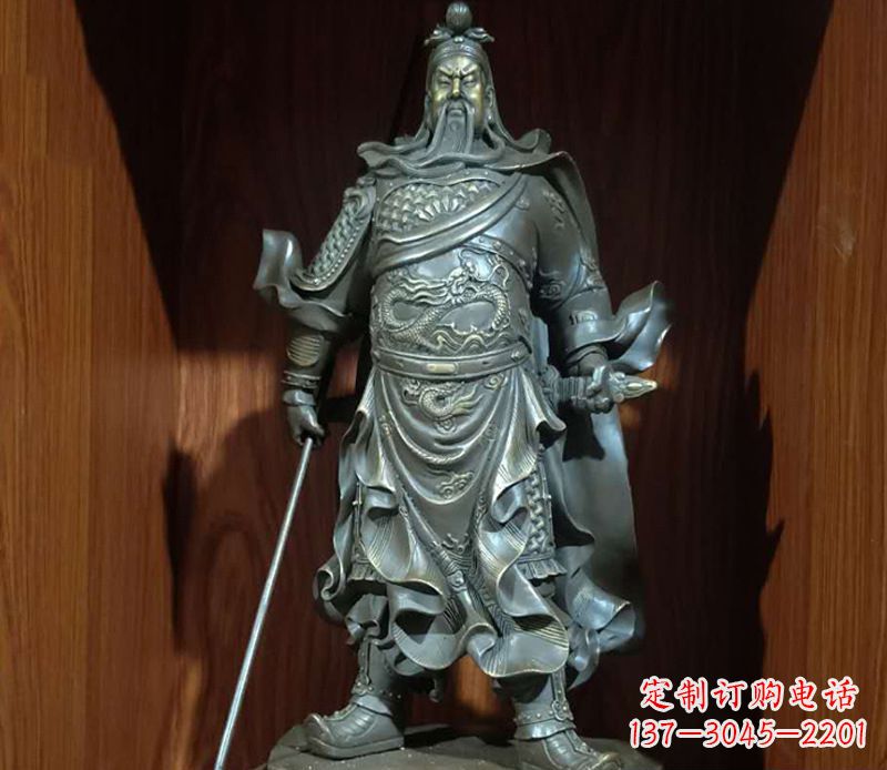 泸州铜雕关公人物雕塑