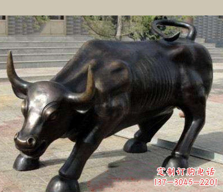泸州铜雕广场华尔街动物牛